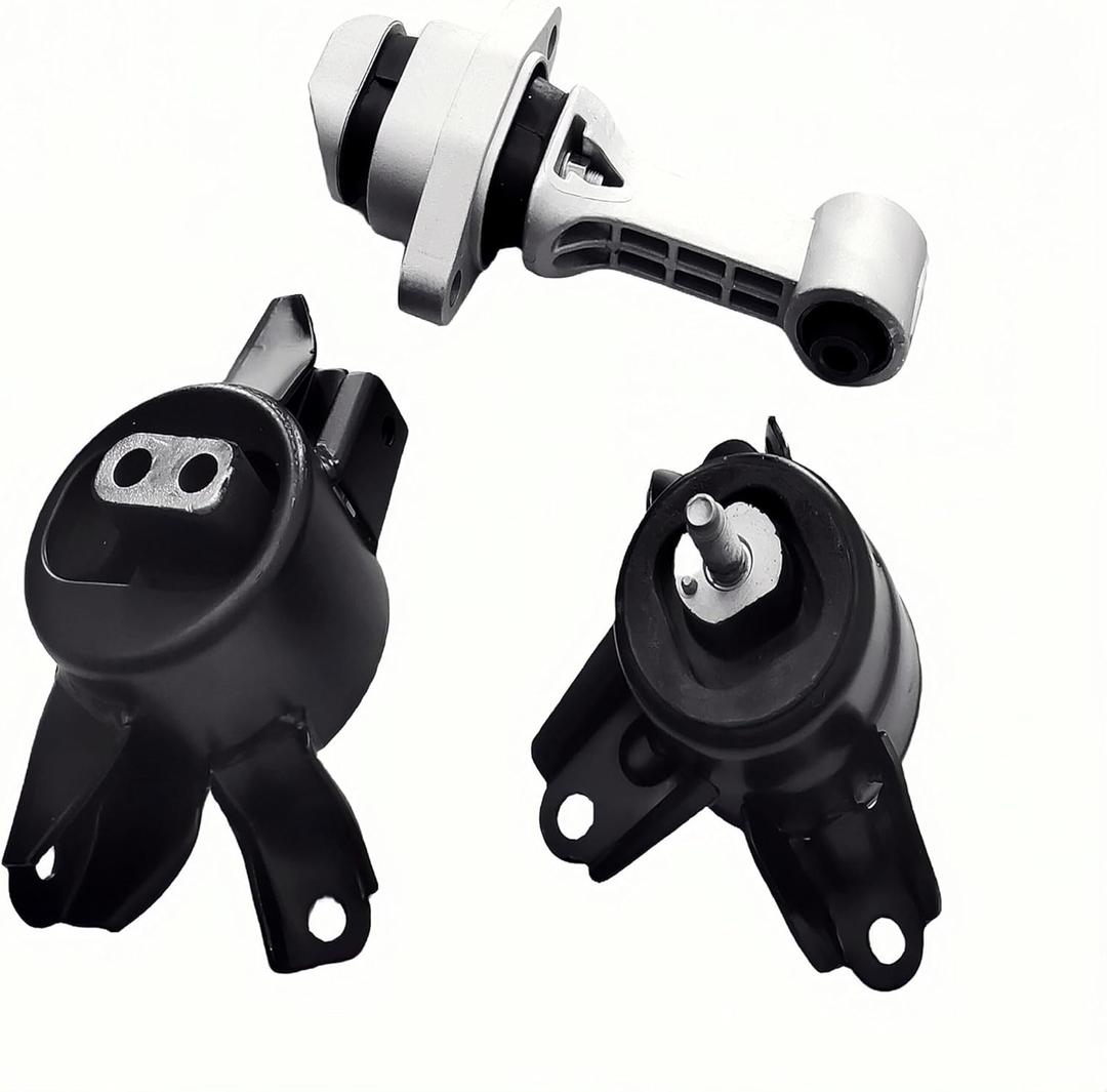 Yllhaoyuan Complete Engine Motor Transmission Mount Set for Accent Veloster Kia Forte Rio 1.6L 1.8L 2.0L - Replaces 21830-3X300, EMT9758, 21810-1R010 - Fixes Engine Vibration