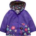 Arshiner Girl Baby Kid Waterproof Hooded Coat Jacket Outwear Raincoat Hoodies (2-3T, Dark Violet)