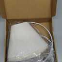 Small Beige Lamp Shades Set of 2, 5.5" Top X 10" Bottom X 6.6" High, Seaside village Table lamp, Floor Lamps, Pendant Light, Wall Light Replacement Lampshade, Clip on Adapters Included