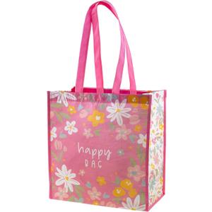 Karma Reusable Gift Bags - Tote Bag and Gift Bag with Handles - Perfect for Birthday Gifts and Party Bags RPET 1 Happy Bag Large