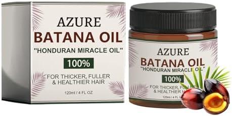 Azure Batana Oil for Hair Growth, Nature Pure Batana Oil for Hair Growth, Effective Hair Care With Promotes Hair Thickness & Good Texture (1P) Exp. 26/03/2029