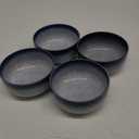 S&Q'S CERAMICS Cereal Bowls - 36 Ounce, Japanese Noodle Bowl Set, Ceramic Bowls for Kitchen, Breakfast, Oatmeal, Microwave and Dishwasher Safe, [Set of 4], Dark Blue, Size: 6.3 Inch