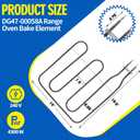 DG47-00058A Oven Heater Sheath-Gril Compatible with Samsung NY58J9850WS/AA FTQ352IWUW/XAA NE58K9500SG/AA, DG47-00058A Range Broil Element 240V Replace 4010985 AP5800766 PS8764904