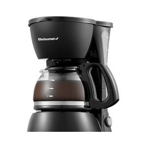 Elite Gourmet EHC4128 Automatic 4Cup Brew & Drip Coffee Maker with Pause N Serve, Glass Carafe, Reusable Filter, On/Off Switch, Keep Warm, Water Level Indicator, Black