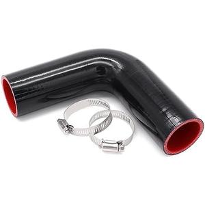 90 Degree Silicone Elbow Coupler Hose 1 3/4 inch 4Ply for Air Intake,Turbo Intercooler 4in Length Rubber Radiator Tube Boot with 2PCS Clamps