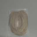 Bangs Hair Clip in Bangs, French Light Blonde Mix Bleach Blonde Fake Bangs Hair Clip on Bangs for Women Fringe with Temples Hairpieces Faux Bangs for Daily Wear