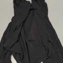 REORIA Womens Off The Shoulder Sheer Mesh Puff Long Sleeve Thong Bodysuit Tops (Small, Black)