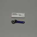 WORKPRO 4-Inch Thin Jaws Stubby Wide Opening Adjustable Wrench, Small Adjustable Wrench with 2mm Slim Jaws for Easy Access to Tight Spaces, Metric/SAE Scales, Cr-V Steel