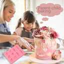 1 Pcs Love Candy Fondant Mold, Candy Shape Chocolate Silicone Molds, for Valentine's Day Birthday Cupcake Topping Biscuits Chewing Gum Clay Resin Crafts Reusable Kitchen Baking Supplies