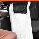 2 Pack Leather Car Backseat Organizer with Foldable Table Tray, Garbage Bag Hook, Protector Kick Mats for Kids, 8 Large-Capacity Pocket, Universal Car Seat Protector for Kids, Pets & Travel