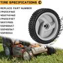 2 Pack 583719501 194231X460 Front Lawn Mower Wheels Compatible for Craftsman Lawn Mower Parts Husqvarna & HU Front Wheel Drive Self Propelled Lawn Mower