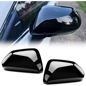 ACLONG Glossy Black Mirror Covers Fit for Toyota Camry 2018-2025  Driver & Passenger Side Rearview Cap Replacement (1 Pair)