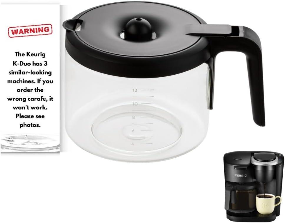 Replacement 12-Cup Coffee Pot Carafe for Keurig K-Duo Essentials & K-Duo Essentials Hot & Cold Brewer Models (K-Duo ESSENTIALS) Replacement 12-Cup Coffee Pot Carafe for Keurig K-Duo Essentials & K-Duo Essentials Hot & Cold Brewer Models (K-Duo ESSENTIALS)