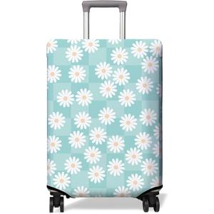 Travel Luggage Cover Suitcase Protector Fits 18-32 Inch Wheel Covers PatternedTravel Related Items Flower Luggage Protector Elastic M