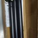 Tension Curtain Rod 43 to 162 Inches (3.6 to 13.5 ft), 1.26" Diameter Spring Adjustable Heavy Duty Long Large Curtains Pole for Windows Door Bathroom Patio Outdoor No Drilling, Black