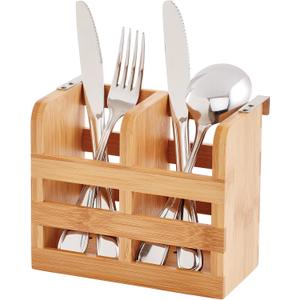 HIC Kitchen Dish Rack Caddy for Folding Dish Drying Rack (#97086), Natural Bamboo