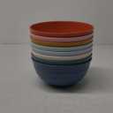 Microwave Safe Bowls 60 Oz, Deep Large Plastic Cereal Soup Bowls Set of 8, Unbreakable Reusable Wheat Straw Dinnerware Sets Dishwasher Safe BPA-Free for Kitchen Salad Ramen, Multicolor