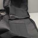 Leather Car Seat Covers,  Carbon Fiber & Mesh Design, High-Back Two Front Set, Waterproof Automotive Seat Covers, Airbag Compatible, Universal Fit for Most Cars (Black & Black)