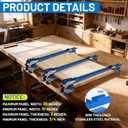 41 inch Panel Clamps 2 Pack,Adjustable Woodworking Panel Clamps for Table & Benchtops,4-way pressure steel clamps for Cutting Boards, Tabletops, and Cabinet Making,for Precision Woodworking Projects