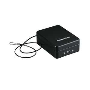 SentrySafe Small Safe, Black Lock Box with Combination Lock for Office or Dorm Secures Money, Passport, Jewelry, 0.05 Cubic Feet, Exterior: 2.6 in. H x 5.9 in. W x 8.0 in. D, ‎P005C