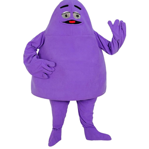 Purple Grimace Halloween Costume Suit Grimace Mascot Costume Adult