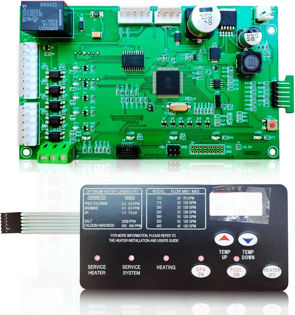 42002-0007S Control Board Kit Replacement for Pentair MasterTemp Sta-Rite Max-E-Therm NA & LP Series Pool & Spa Heater Electrical Systems with 472610Z