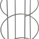 Zenna Home Toilet Paper Holder, Reserve Stand, Up to 4 Rolls of Toilet Tissue Storage, in Satin Nickel
