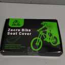 Zacro Bike Seat Cushion - Padded Gel Bike Seat Cover for Men & Womens Comfort, Compatible with Peloton, Stationary Exercise or Cruiser Bicycle Seats, 11 x 7 inches