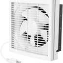 Fanspex 8" Shutter Exhaust Fan, 310CFM Window or Wall Mount Ventilation Fan for Greenhouse, Attic, Garage, Bathroom, Kitchen