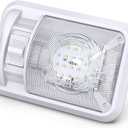 5 Pack 12V Led RV Ceiling Dome Light RV Interior Lighting for Trailer Camper with Switch, Single Dome 300LM (Natural White 4000-4500K, 5-Pack)