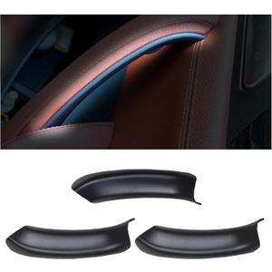 EXcarlive for BMW x3 F25 2010-2017 x4 F26 2014-2017 Inner Door Handle Cover 28i 35i 2011 2012 2013 2015 2016 Handle Protector 2pcs(Black)