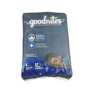 Pack of 2 GoodNites Bedtime Bedwetting Underwear for Boys Large 17 Count Nighttime Protect
