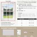 SUNOFF Cordless No Drill Blackout Cellular Shades, 34" W x 48" H, Linen