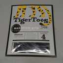 DOK TigerToes Premium Non-Slip Dog Socks for Hardwood Floors - Extra-Thick Grip That Works Even When Twisted - Prevents Licking, Slipping, and Great for Dog Paw Protection - Size Large (Classic Grey)