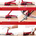 Poly Strapping Tensioner & Cutter Manual Banding Tools Windlass for 1/2" -3/4" Width Polyester Polyproplyn StrapRed-4Pack