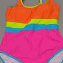 popvil Women's One Piece Swimsuits 2025 Tummy Control -Slimming Bathing Suit Neon 1 Piece Beach Outfit Sexy Sport Swim Suits (Neon Hot Pink)