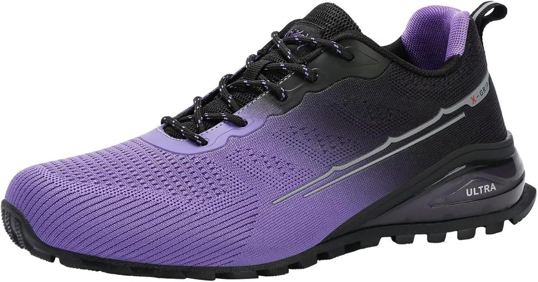 ikunka Men's Fashion Sneakers Lightweight Breathable Walking Shoes Tennis Cross Training Shoe Non Slip Trail Running Shoes, 8.5 X Wide