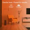 Vornado Rise 20H (2025) Whole Room Tower Heater for Home, 3 Heat Settings, Advanced Safety, Targeted Heating, 20 Inches Tall, Manual Control Dial, Heater for Bedroom, Office, and Home Use, Black