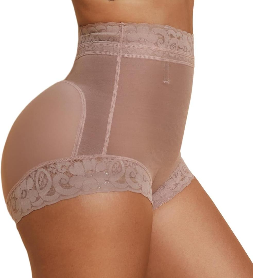 MOVWIN Tummy Control Shapewear Fajas Colombianas Moldeadoras Underwear Curvy Faja Shorts Butt Lifting Panties for Women (Large, Purple)