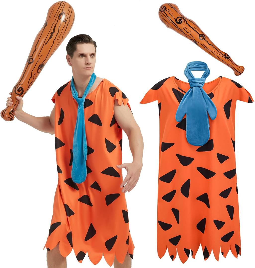 KaKaxi Halloween Ball Gowns Costumes 2026 T-shirts with Scarfs for Adult Men Hombre (Large)