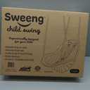 Sweeng Child Swing with Ease Z Adjust Harness Straps, Collapsible and Flexible Design, and Easy Hang Metal Hooks for Patio, Lawn, and Garden, Teal