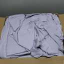 JOLLYVOGUE Full Size Comforter Sets 7 Pieces - Bed in a Bag Full for All Season, Pintuck Bedding Comforter Sets with Comforter, Flat Sheet, Fitted Sheet and Pillowcases & Shams, Light Purple