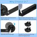 1797 Suction Cup Mount for Starlink Mini, Adjustable Portable Bracket Holder Kit Secure Hold for Car Sunroofs, Windows, RVs, Boats, with 2 Extra Mounting Cups