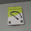 Book Light, 3-Color & 9-Brightness Reading Light, Bendable Neck Light, 80-hr Lasting Rechargeable Lamp, Perfect Book Light for Reading in Bed, Knitting, Camping (Black, Classic)