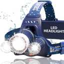 DanForce Headlamp. USB Rechargeable LED Head Lamp. Ultra Bright LUMINUS 1080 Lumen Head Flashlight + Red Light. HeadLamps for Adults, Camping, Outdoors & Hard Hat Work. Zoomable IPX54 Headlight (Neptune)