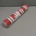 PurpleEssences Double Stripe Ribbed Woven Table Runner Dining Room Boho Farmhouse Decor - Spring Easter Summer - 14 x 90 Inch - Red and White