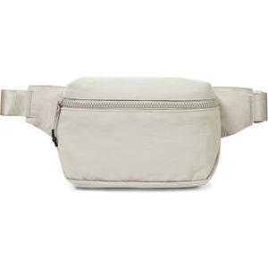 ODODOS 2L Belt Bag for Women Men, Crossbody Fanny Packs with Adjustable Strap Waist Pouch for Workout Hiking Running Travel, Light Grey