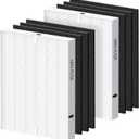 AP-1512HH Filter Replacement Set for Coway Airmega AP-1512HH and Airmega 200M Air Purifiers, 2 HEPA Filter and 6 Carbon Pre-Filters, Compared to Part # 3304899