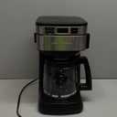 Hamilton Beach Programmable Drip Coffee Maker, 12 Cups, Front Access Easy Fill, Pause & Serve, 3 Brewing Options, Black (46310)