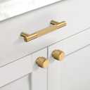 10 Pack Champagne Bronze Knurled Cabinet Knobs for Dresser Drawer Pulls Champagne Gold Cupboard Hardware for Cabinets CK0026